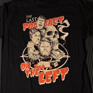 The Last Podcast on the Left Black T-Shirt, Size Medium
